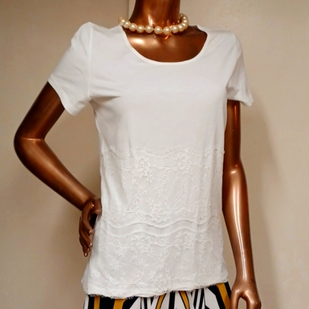 Creation L Lacey Classic Tee Size 4